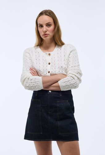 Cardigan boutonné à torsades en coton BIO - MONOPRIX - Modalova