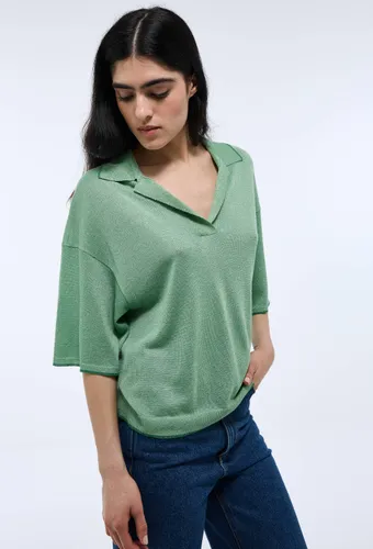 Polo manches courtes métallisé - MONOPRIX - Modalova