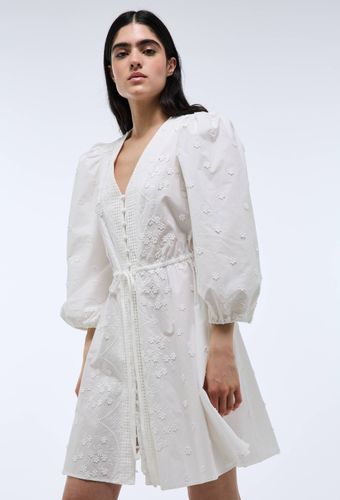 Robe courte cintrée en dentelle en coton BIO GOTS - MONOPRIX - Modalova