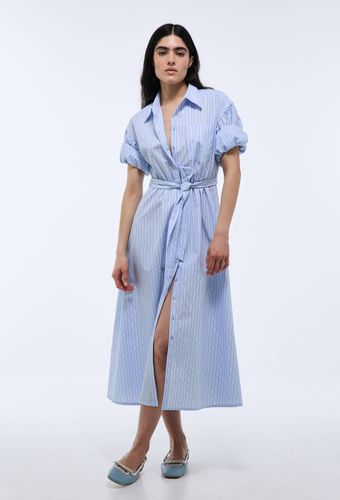 Robe midi cintrée rayée en coton BIO GOTS - MONOPRIX - Modalova