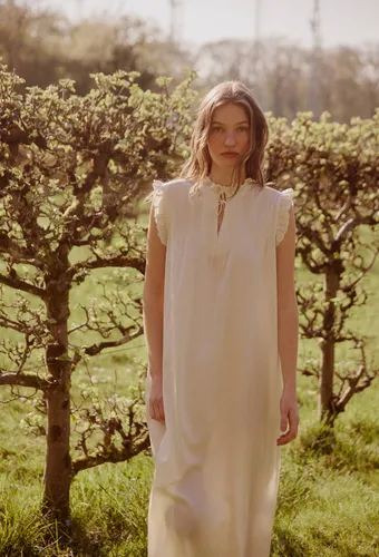 Chemise de nuit sans manches en coton BIO GOTS - MONOPRIX - Modalova