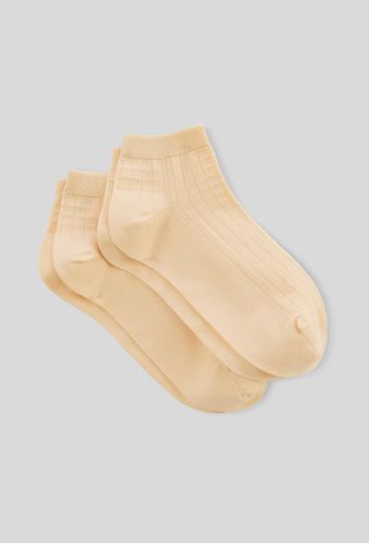 Lot de 2 paires de mini-socquettes fantaisie en fil d'écosse - MONOPRIX FEMME - Modalova