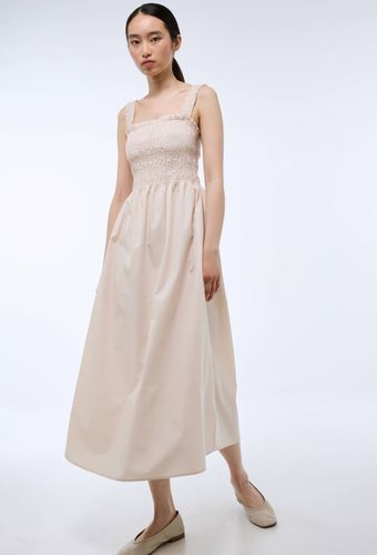 Robe midi smockée en coton BIO GOTS - MONOPRIX - Modalova