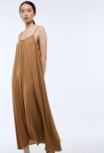 Robe ample satinée à bretelles - MONOPRIX - Modalova