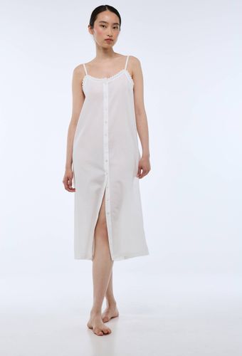 Chemise de nuit longue en coton BIO GOTS - MONOPRIX - Modalova