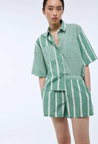 Pyjashort manches courtes rayé en coton BIO GOTS - MONOPRIX - Modalova