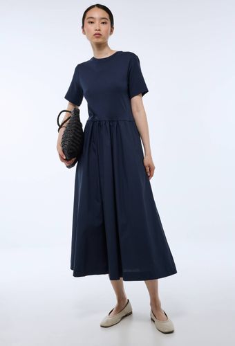 Robe longue bi-matière unie - MONOPRIX - Modalova
