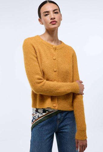 Cardigan en côte perlée contenant de l'alpaga - MONOPRIX - Modalova