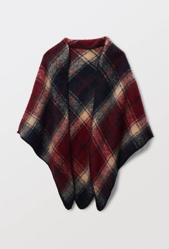 Poncho à carreaux - MONOPRIX - Modalova