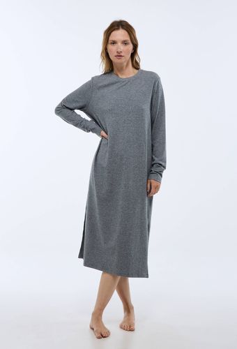 Chemise de nuit unie en coton et modal - MONOPRIX - Modalova