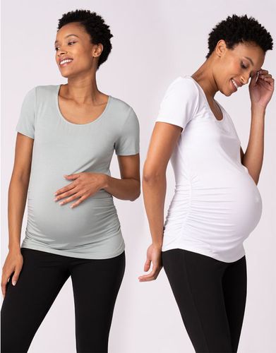 Lot de deux t-shirts de maternité essentiels - Seraphine - Modalova
