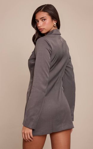 Charcoal Robe Blazer Cintrée À Taille Ajustée Et Manches Longues | Taille 32 - PrettyLittleThing - Modalova