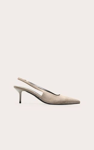 Mushroom Escarpin Slingback À Bout Pointu En Satin | Taille 36 - PrettyLittleThing - Modalova