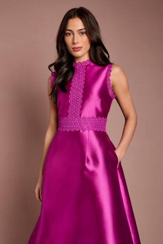 Robe En Sergé Avec Dentelle | Taille 42 - Coast - Modalova