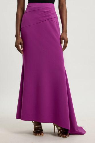 Jupe Maxi À Cascade En Tissu Stretch Compact | Taille 18 - KarenMillen - Modalova