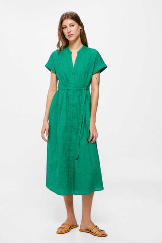 Robe chemise mi-longue shiffly - Springfield - Modalova