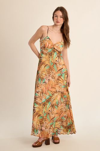 Robe longue plissée, imprimée - MOLLY BRACKEN - Modalova