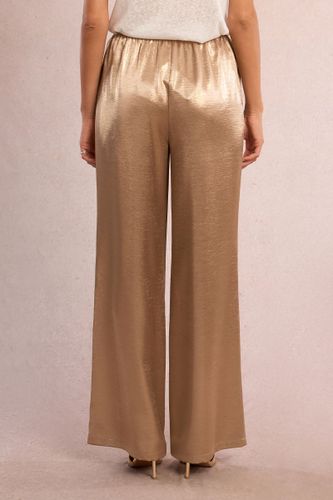 Pantalon taille hauté, satiné - MOLLY BRACKEN - Modalova
