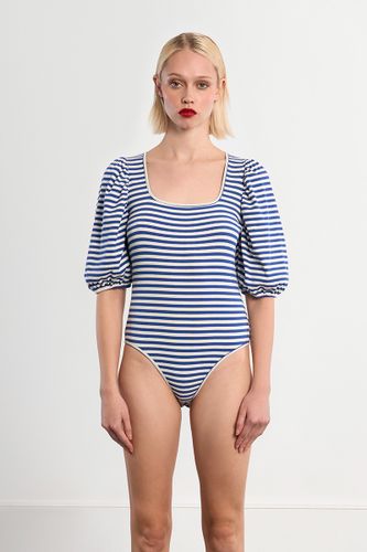 Body rayé, manches ballon - LILI SIDONIO - Modalova