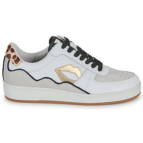 Baskets basses LOULOU BLANC GOLD LEOPARD - Bons baisers de Paname - Modalova