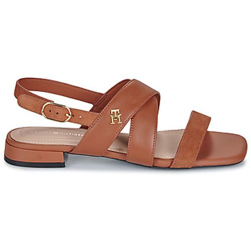 Sandales LEATHER SUEDE FLAT SANDAL - Tommy Hilfiger - Modalova