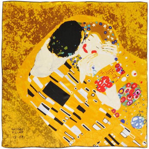 Echarpe Carré de soie Gustav Klimt Baiser - Silkart - Modalova