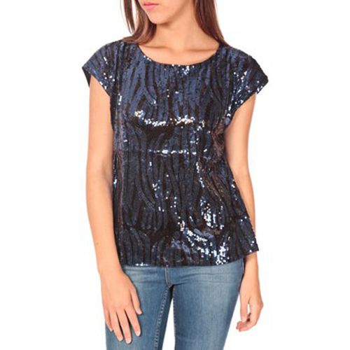 Blouses Top 23171 paillettes Julie GG /Bleu - Tcqb - Modalova