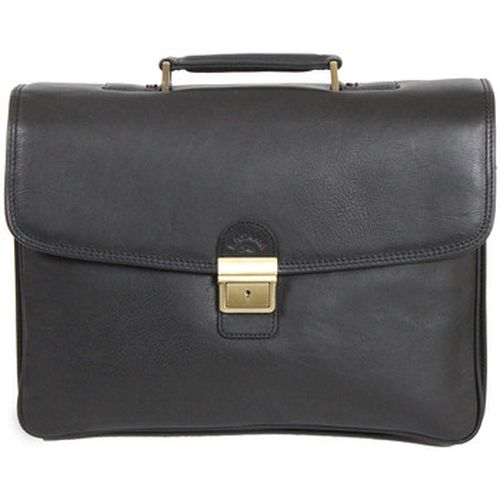 Porte document Cartable En Cuir De Vachette Gras 4 Soufflets K 31028 - Katana - Modalova