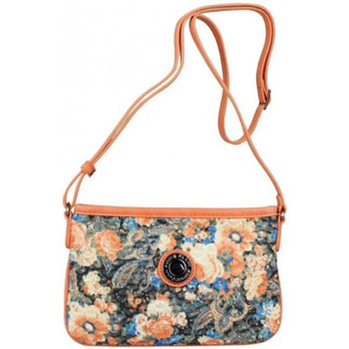 Sac à main Mini sac pochette plat motif floral et effet or - Patrick Blanc - Modalova