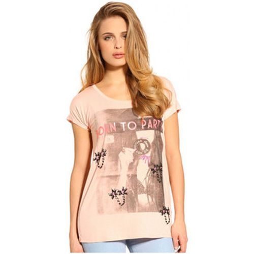 Polo T-Shirt Born To Party Rose - Guess - Modalova