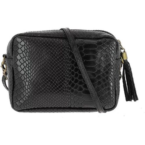 Sac PACHO sac trotteur effet croco en cuir - Dupond Durand - Modalova