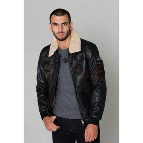 Veste MYTHIC FUR SHEEP PETROL BLACK - Daytona - Modalova