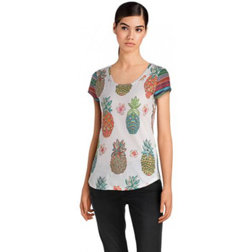 Polo T Shirt Camille Blanc 18SWTKGZ - Desigual - Modalova