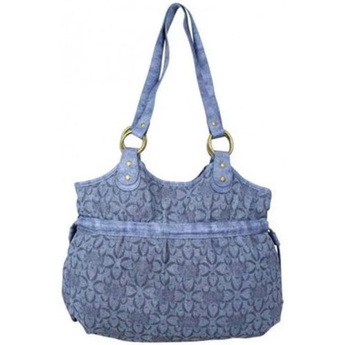 Sac à main Sac demi lune - Toile motif imprimé - Bleu - Morgan - Modalova