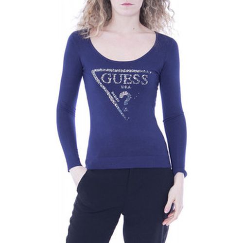 Pull Guess Pull Femme Pia Bleu - Guess - Modalova