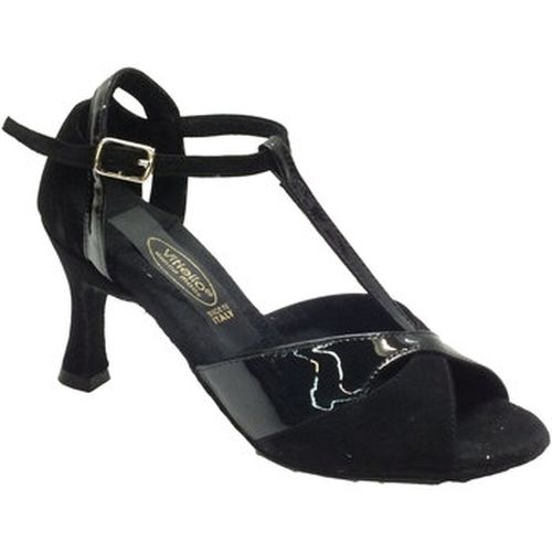 Sandales 324 camoscio vernice nero forma - Vitiello Dance Shoes - Modalova