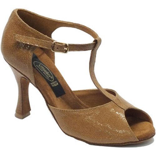 Sandales 385 satinato cuoio forma - Vitiello Dance Shoes - Modalova