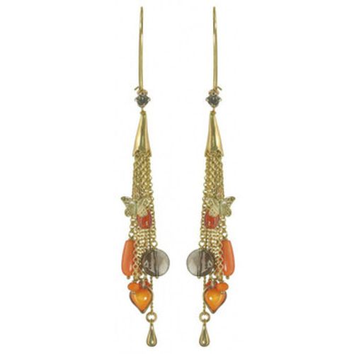 Boucles oreilles Boucles d'oreilles COLCHIC Orange - Franck Herval - Modalova