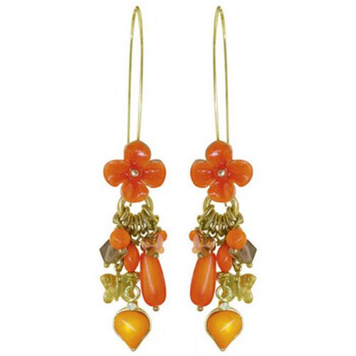 Boucles oreilles Boucles d'oreilles COLCHIC Orange - Franck Herval - Modalova