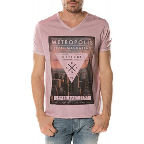 Polo T-Shirt Metropolis rose clair poudrÃ© - Deeluxe - Modalova
