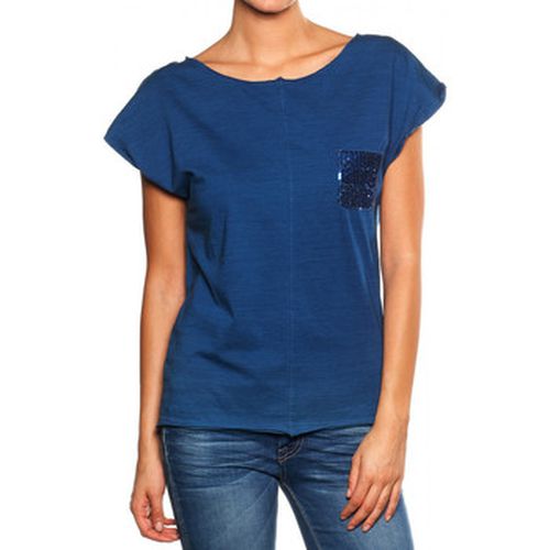 Polo T-shirt Akiko bleu - Le Temps des Cerises - Modalova