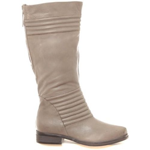 Bottes Bottes en cuir Gaelane taupe - Ilario Ferucci - Modalova