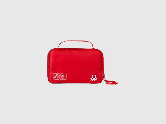 Benetton, Travel Toiletry Bag With Hook, taglia U, Rosso, Donna - United Colors of Benetton - Modalova