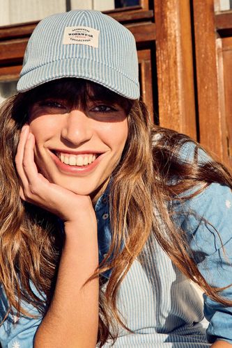 Casquette rayée Rayé bleu Unique - Promod - Modalova
