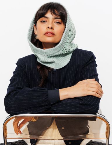 Cagoule à paillettes Bleu Unique - Promod - Modalova