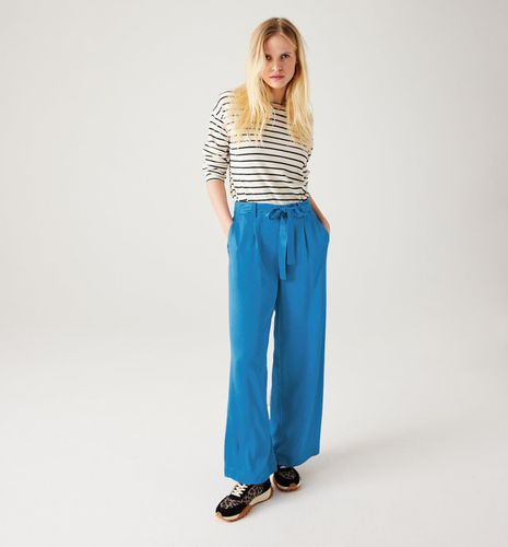 Pantalon large et fluide Bleu - Promod - Modalova