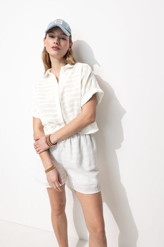 Chemise manches courtes Ecru XL - Promod - Modalova
