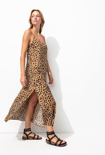 Robe longue léopard Imprimé marron 40 - Promod - Modalova