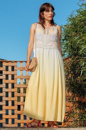 Robe longue 2 en 1 Ecru 48 - Promod - Modalova