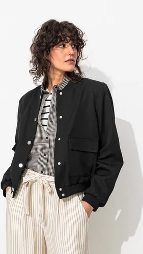 Bomber épaulé uni Noir 34 - Promod - Modalova